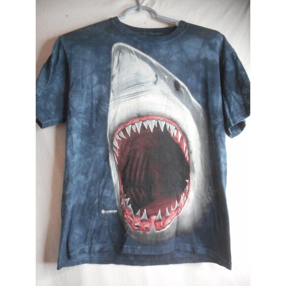 The Mountain Great white Shark bite jaws T-shirt - Picture 1 of 4